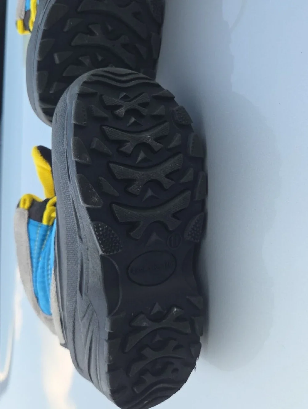 Kids Waterproof Winter Boots in Blue and Yellow